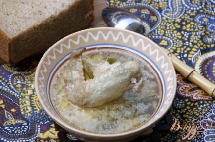 Суп из курицы с сельдереем по-гречески