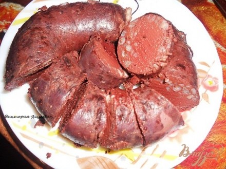 Домашняя кровяная колбаса