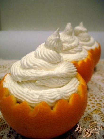 Десерт в апельсинах