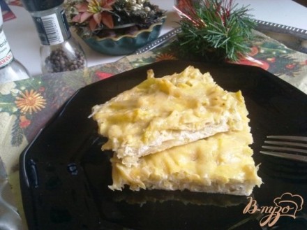 Омлет со спаржевой фасолью и сыром