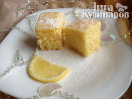 Лимонные бисквитные пирожные