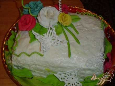 Торт Цветы для мамы