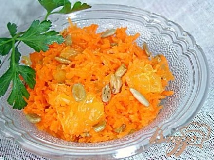 Морковный салат с апельсином