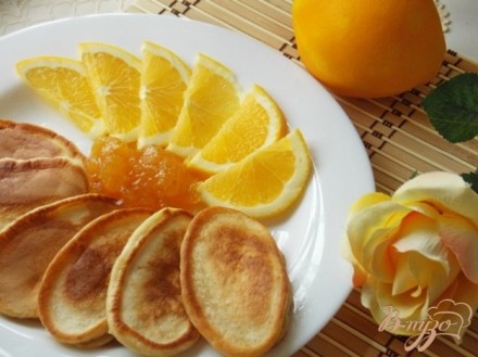 Апельсиновые оладьи на ряженке
