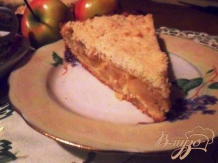 Яблочный пирог - sour cream apple pie