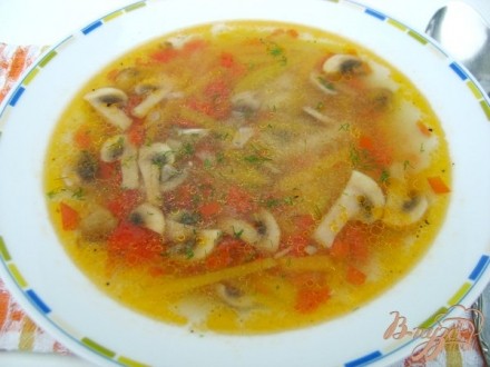 Суп тыквенно-грибной