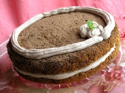 Шифоновый торт с кремом из маскарпоне