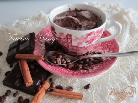 Кофе с шоколадным мороженым...