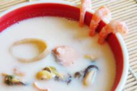 Крем-суп с морепродуктами