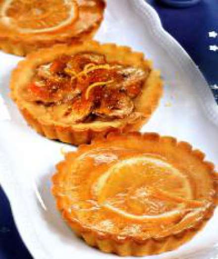 Мини-тарталетки с лимонами и апельсинами