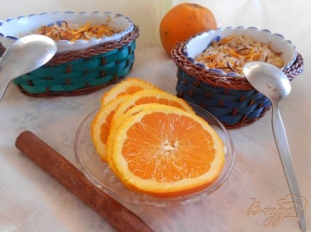 Рисовый пудинг с корицей и апельсином
