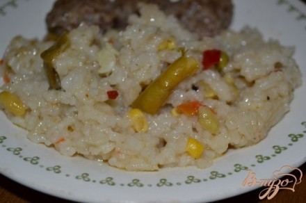 Рис с овощами в мультиварке-скороварке