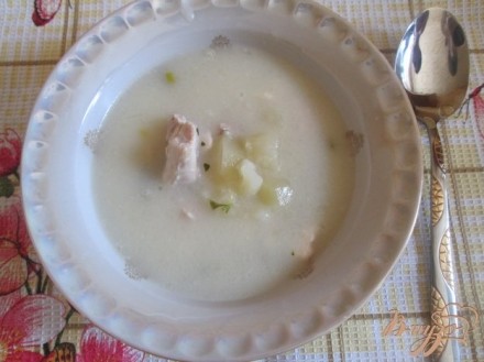 Сырный суп с курицей