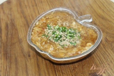 Суп с крабовыми палочками и рисом