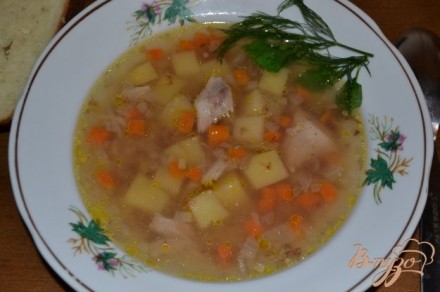 Гречневый суп с голенями в мультиварке