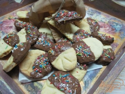 Печенье с шоколадной глазури