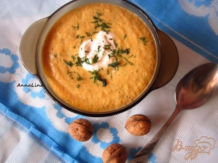Картофельно-ореховый суп пюре